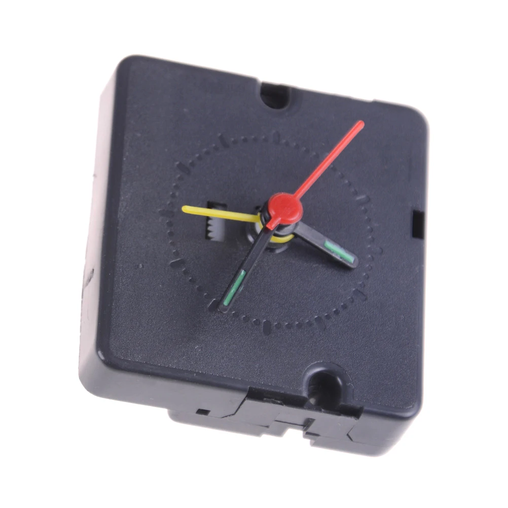 Quartz Alarm Clock Movement Mechanism DIY Replacement Part Set/Kit Black hands | Дом и сад