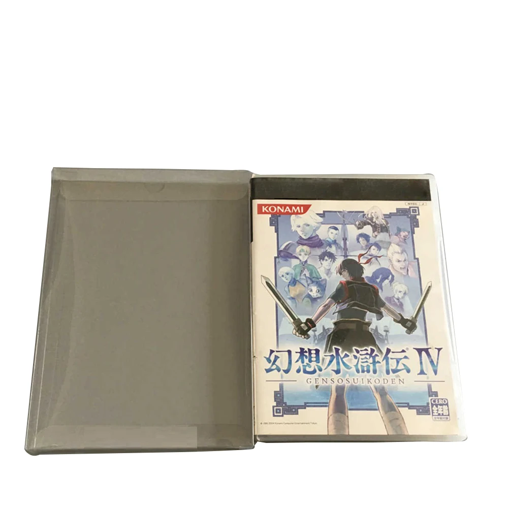 Прозрачный чехол для игровых карт коробка хранения защитный дисплея CD диска PS2