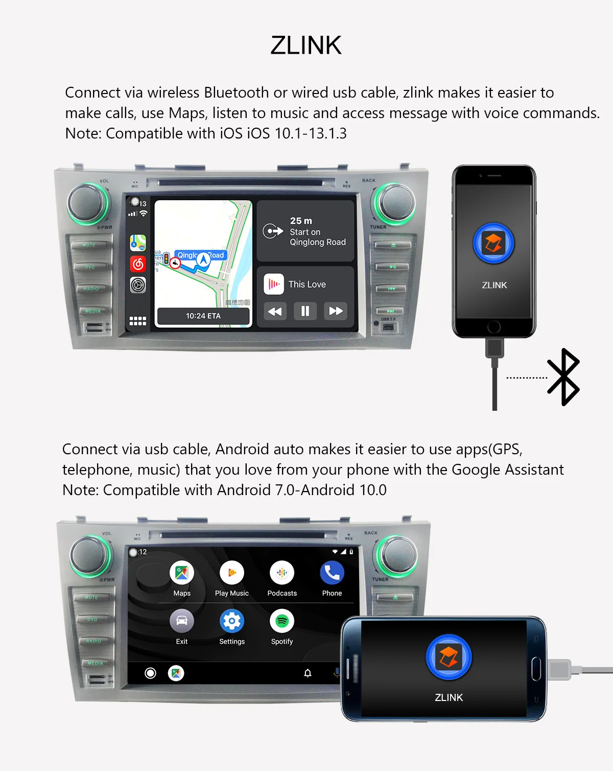" двойной 2Din Android автомобильный Радио Стерео gps навигация для Toyota Camry 2007-2011 головное устройство Встроенный 4G модем мультимедийный плеер