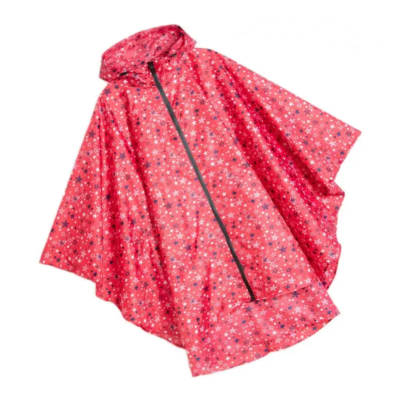 Женский унисекс уличный плащ с капюшоном пончо для пеших прогулок на молнии