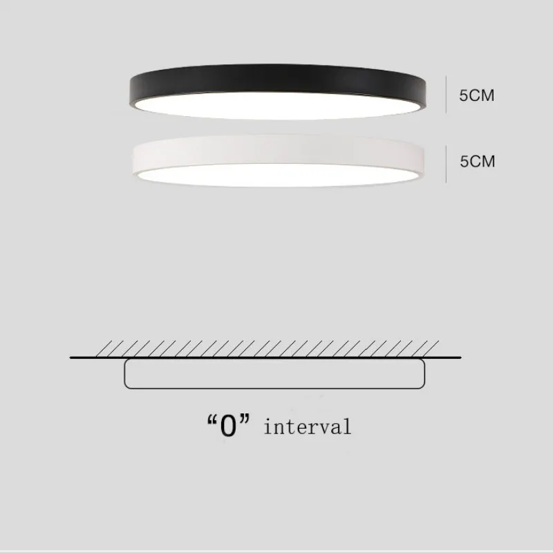 Современный практичный 5 см светодиодный Потолочные светильники Железный