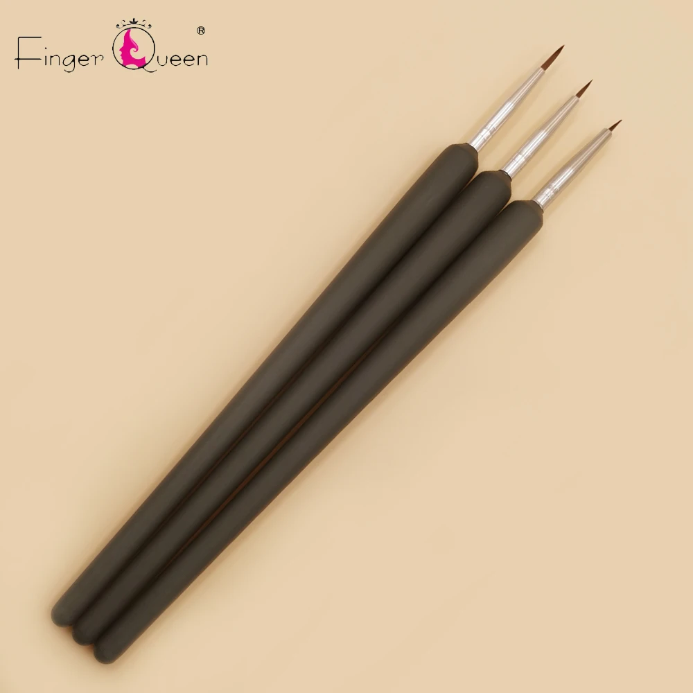 Набор кистей для рисования Fingerqueen ручки разных размеров с мелкими крючками 3