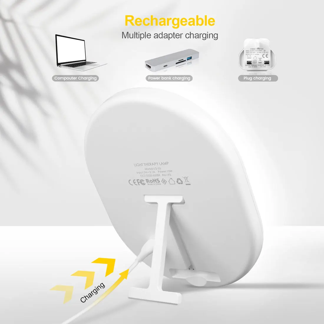 Лампа для световой терапии 10000 Люкс без УФ-лучей лечебный Дневной светильник