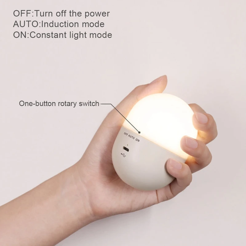 360 градусов вращающийся автоматический светодиодный ночной Светильник