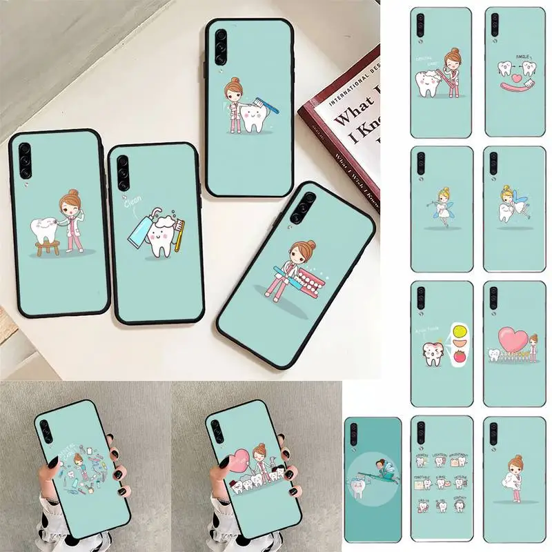 

Dentist Teeth Tooth Phone Case For Samsung Galaxy A30 A20 S20 A50S A30S A71 A10 A10S A6 plus Fundas Coque Bumper