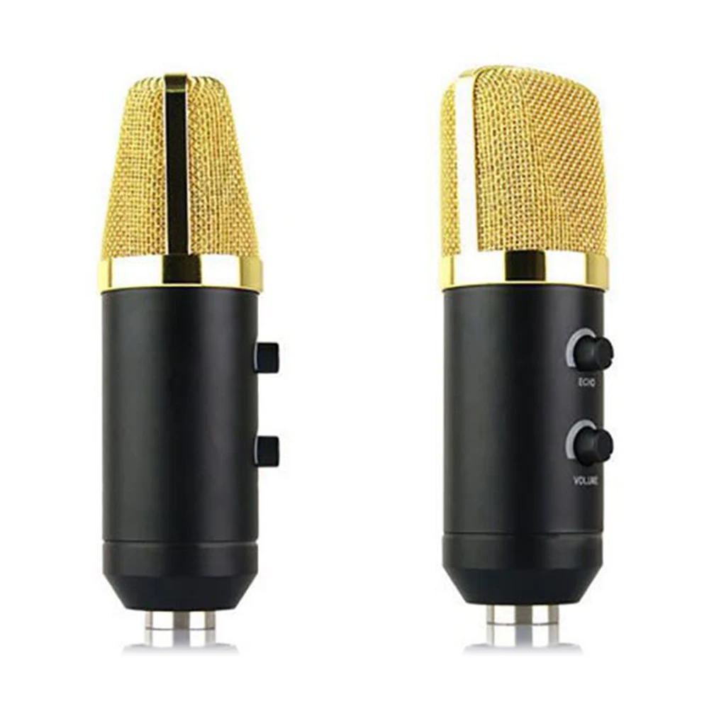 USB Wired Microphone USB Condenser Sound Recording Microphone with Stand for Live / Chat / Sing / Karaoke enlarge