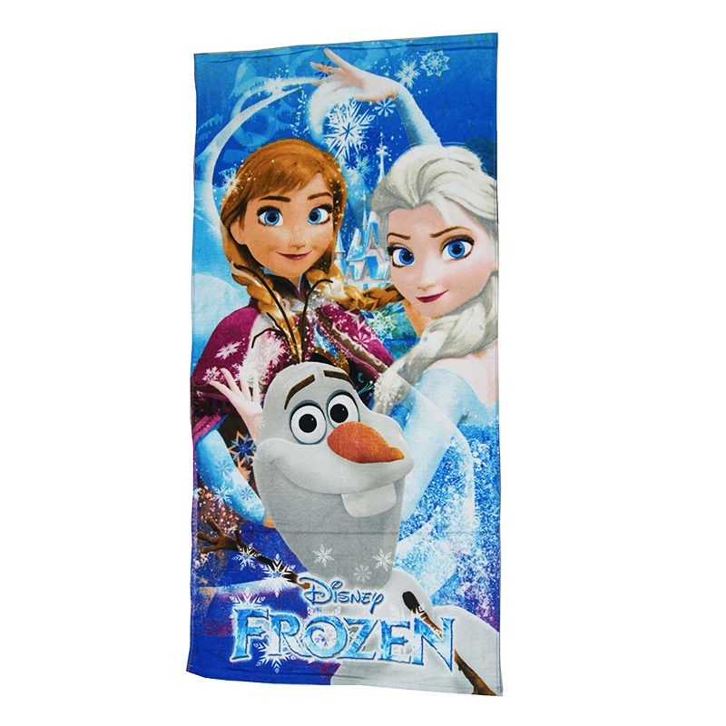 Disney 100% хлопок голубое Холодное сердце Эльза Анна Олаф женское летнее пляжное