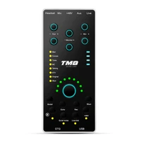 tm8 multifunction sound card mobile phone live sound card for outdoor song digital audio interface recording studio singing