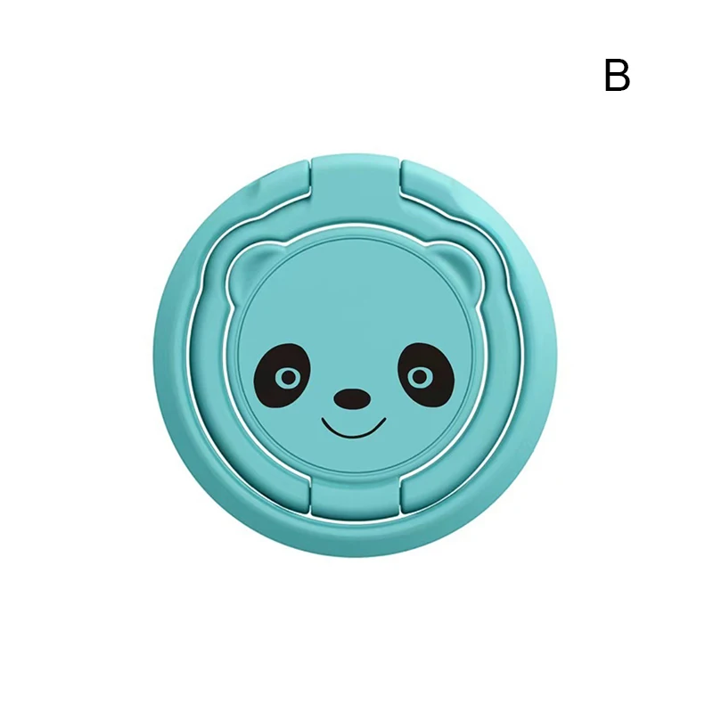 Magnetic Metal Car Mount Dashboard Mobile Phone Holder 360 Rotation Stand Cute Bear Shape Bracket Bear Folding Metal Holder