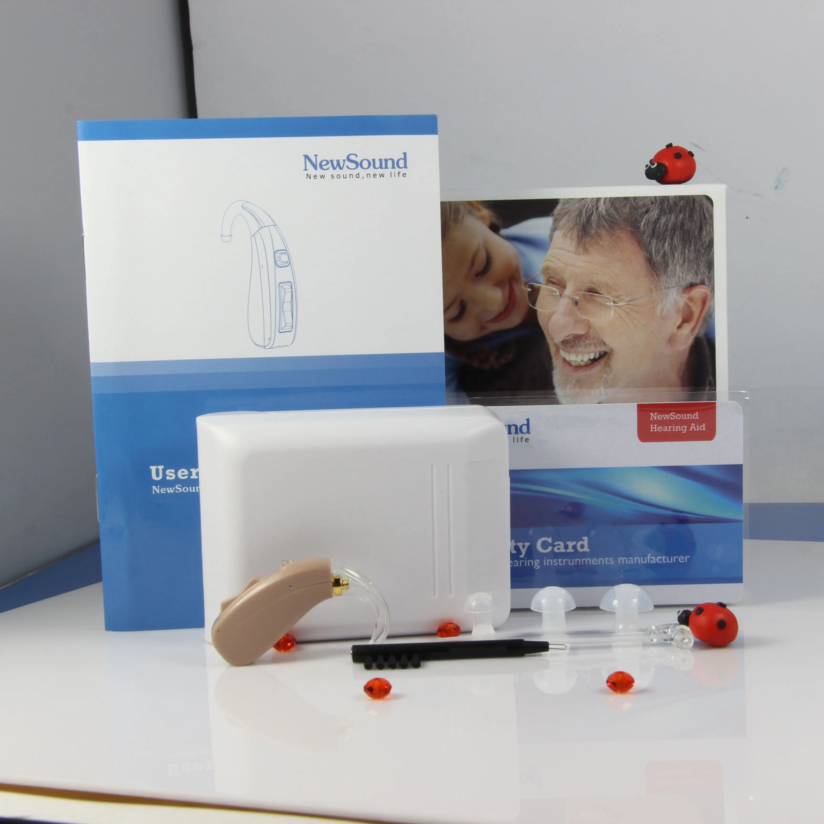 

MaiHear Rechargeable Digital Sound Amplifier 4 Channels Personal BTE Hearing Aid of Seniors with Enhance Speech Noise Reduction