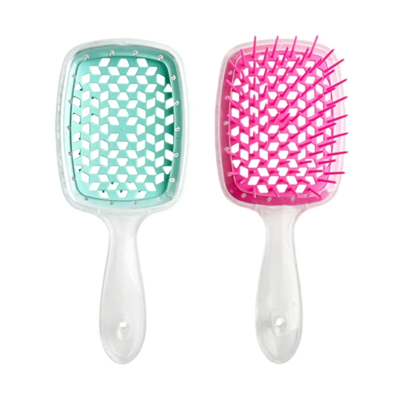 

Wide Teeth Air Cushion Combs Women Scalp Massage Comb Hair Brush Hollowing Out K3NE