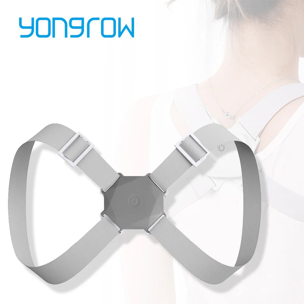 

Yongrow Smart Sensor Back Shoulder Invisible Correction Belt Reminder Sitting Posture Hunchback Support Correct For Child adult