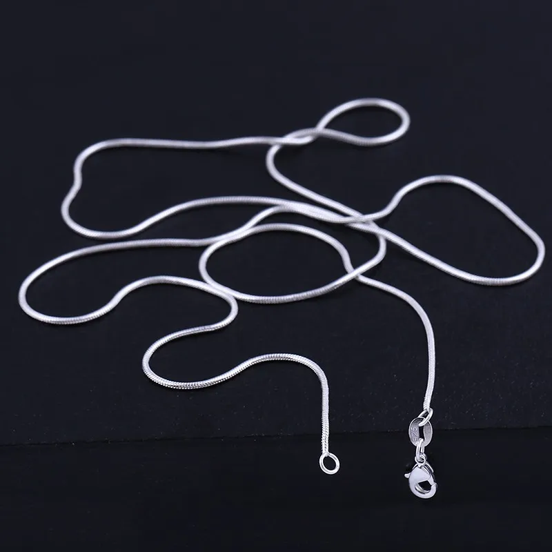 

Charm 8 Sizes 16-30inches Lovers Men Women Italy Party Wedding Smooth Lobster Clasps Link Snake Chain Necklace For Pendant