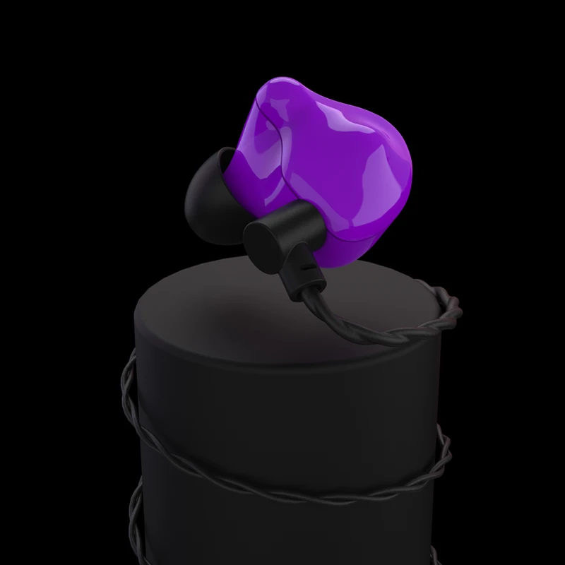 VS3 Purple VSONIC VS3 Айсберг Динамический драйвер HiFi аудио в ухо монитор наушники с 2 Pin 0,78 мм съемный кабель - Цвет: VS3 Purple