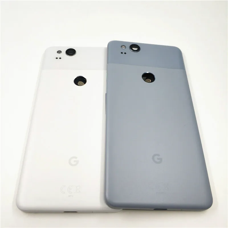

Original Rear Back Housing For HTC Google Pixel 2 Back Cover Battery Door with Power Volume Buttons Camera Lens