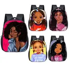 Рюкзак с мультяшным африканским принтом для девочек, детские школьные ранцы, Детская маленькая сумка через плечо, рюкзак для детского сада
