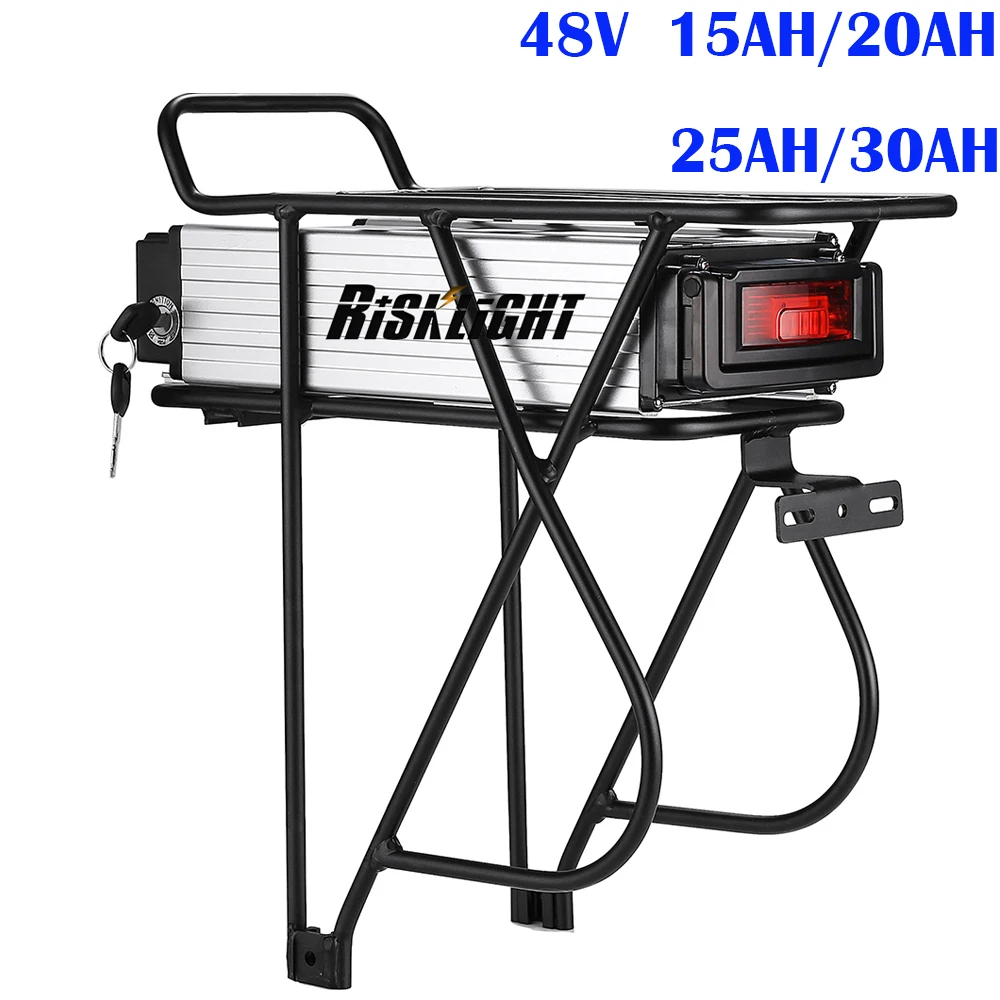 

No Tax To EU E bike Akku 48V 20Ah 30Ah Rear Rack Ebike Lithium Battery For 48 Volt 1000W 1500W 2000W Bafang Electric Mountain