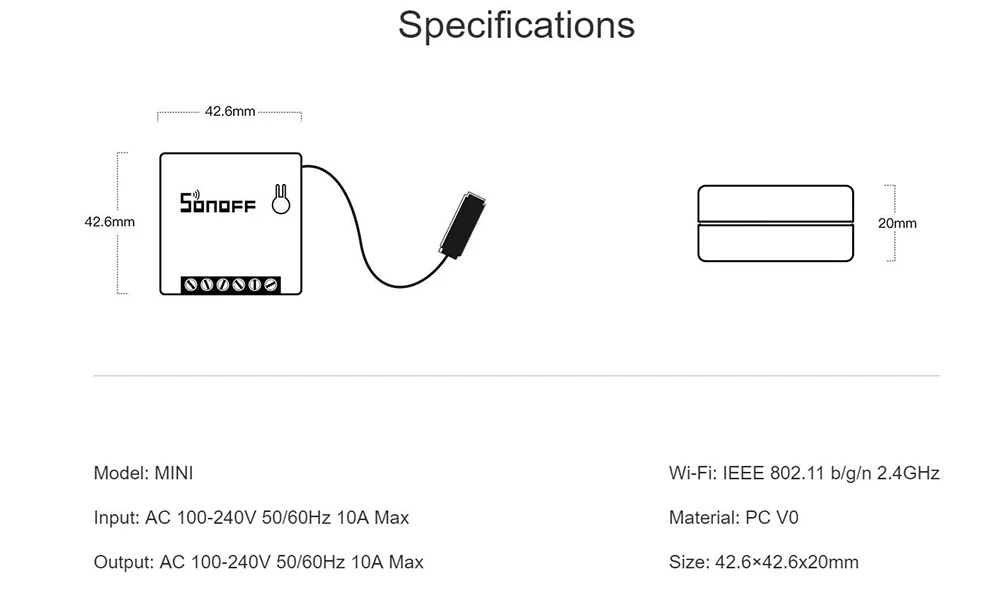 1/2/3/5/6/8/10/20 шт. Sonoff экшн-камера с Wi-Fi подключением Smart 2 Way переключателя «сделай сам» Умный дом удаленного Управление таймер работать с Alexa Google Home
