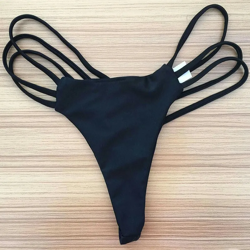 Новые Сексуальные женские бикини с вырезами бандажные трусики одежда для