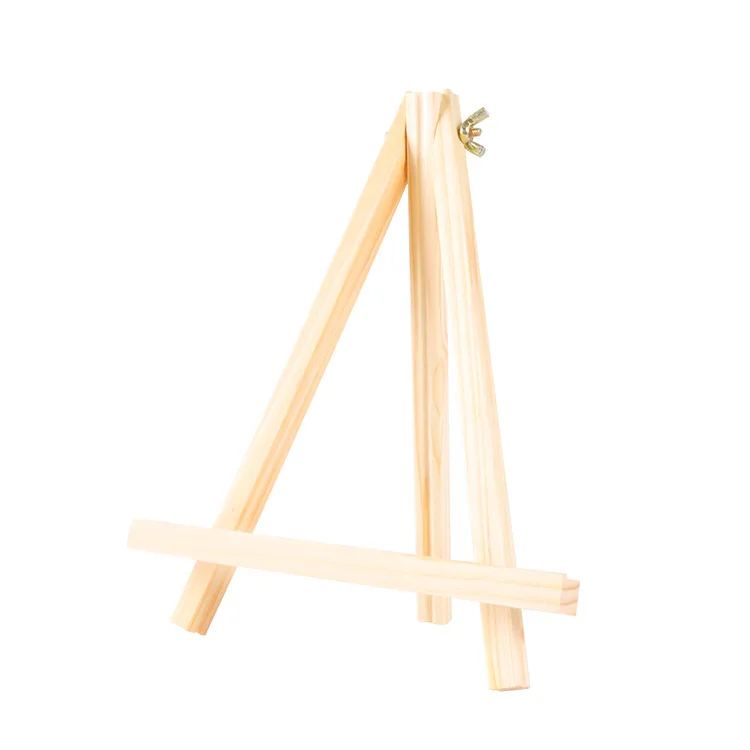 1/5pcs Natural Wood Mini Easel Frame Tripod Display Meeting Wedding Table Name Card Stand Holder Children Painting Craft | Канцтовары