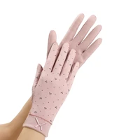 yd4050 driving summer sunscreen gloves women girls lady thin touch screen lace sun protection uv resistant cycling gloves