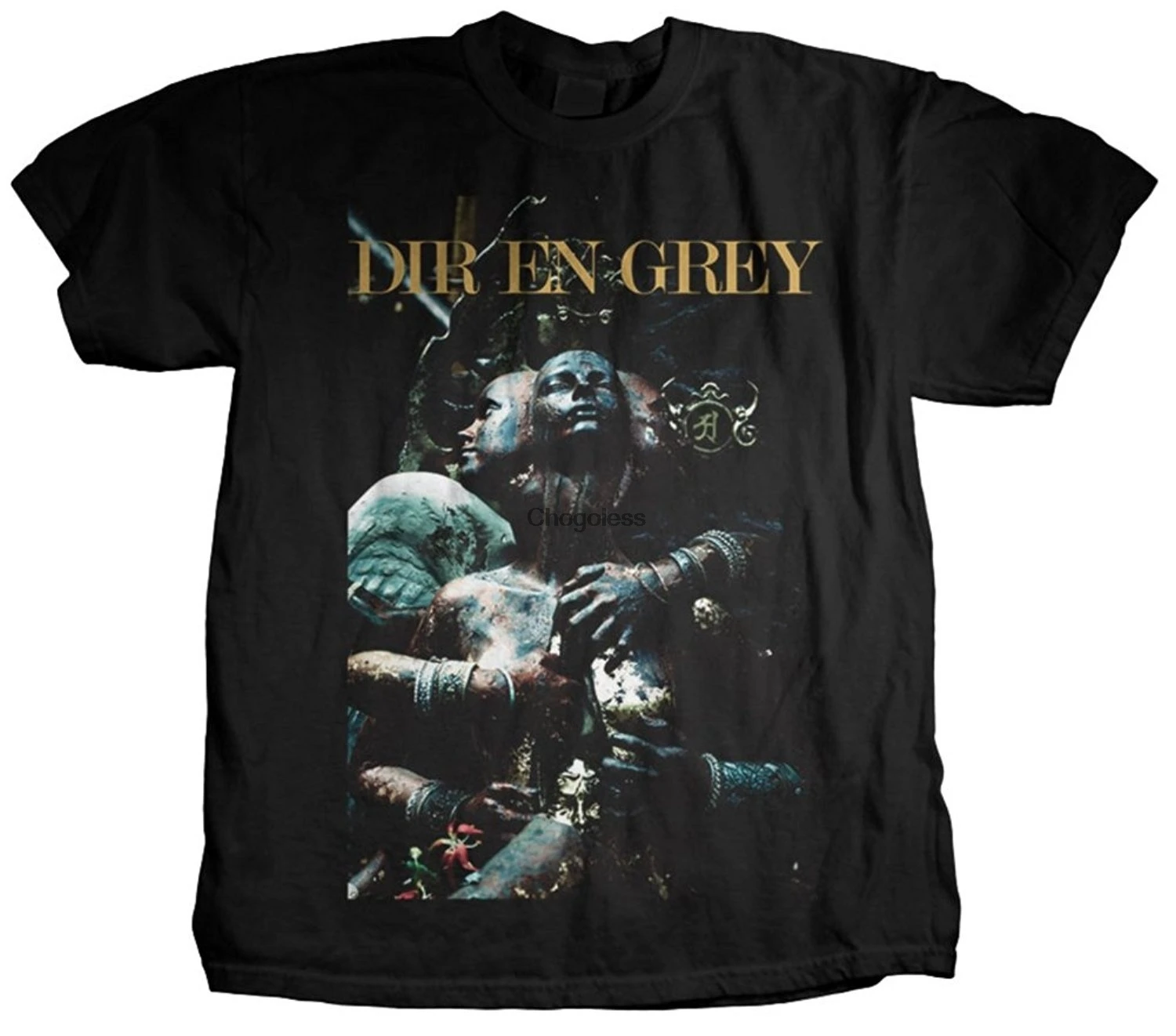 

Men's T Shirt Dir En Grey Mens Statue Japanese Short Sleeve T-Shirt Black