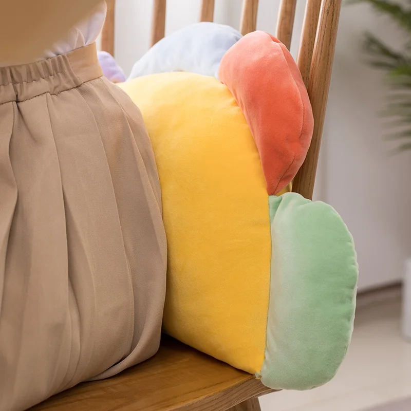 Мягкая подушка в форме цветка подсолнуха | Игрушки и хобби