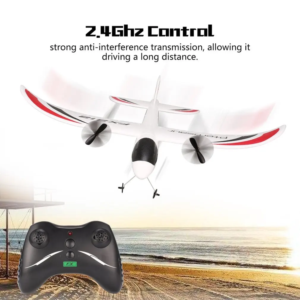 Новый FX 818/820 RC планер 2 4G 2CH пульт дистанционного управления 475 мм размах крыльев EPP