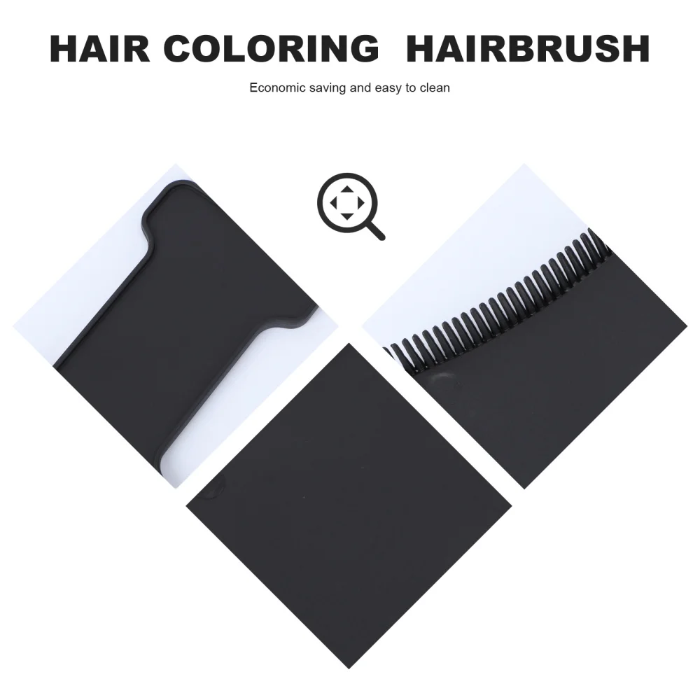 

3pcs Long Board Hair Coloring Comb Hairbrush for Dyeing DIY Hairdressing Tint Hair Brush Tool (Black)