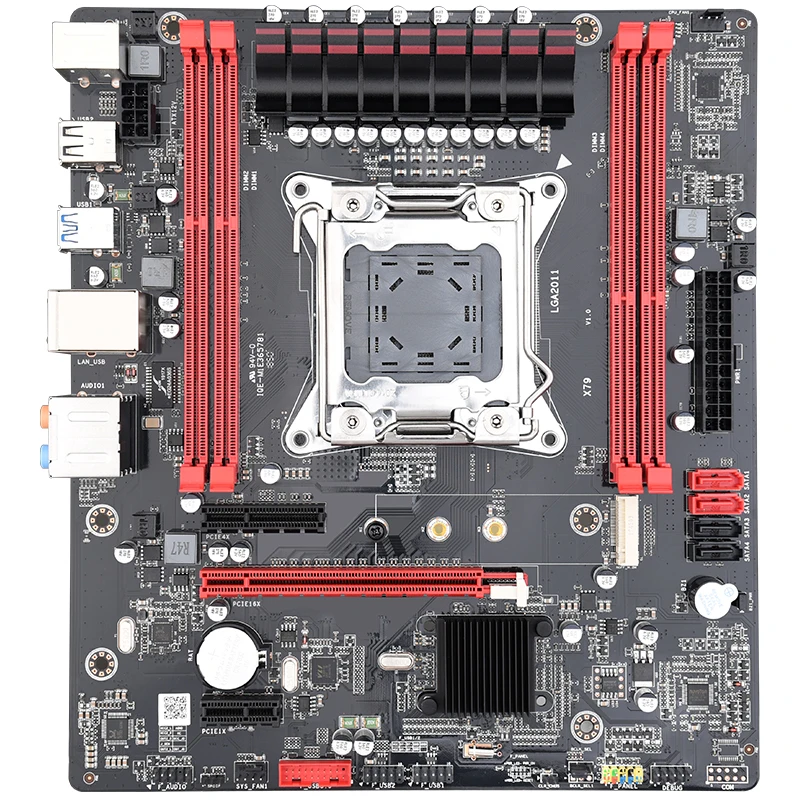 Jingsha X79 материнская плата LGA2011 ATX USB3.0 SATA3.0 PCI-E NVME M.2 SSD поддержка памяти REG ECC и процессор Xeon E5