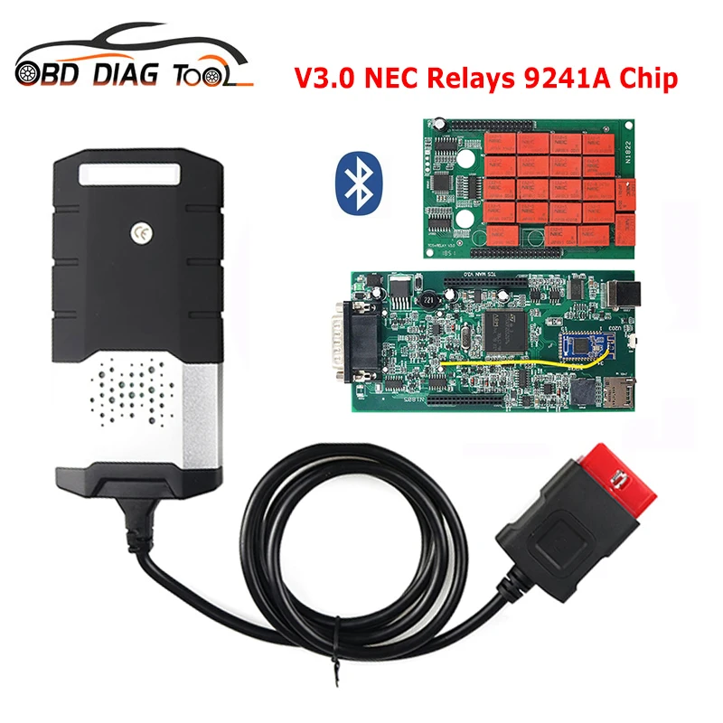 Автомобильная диагностика для Delphi CDP TCS DS150E BT двойная зеленая печатная плата V3.0 Real