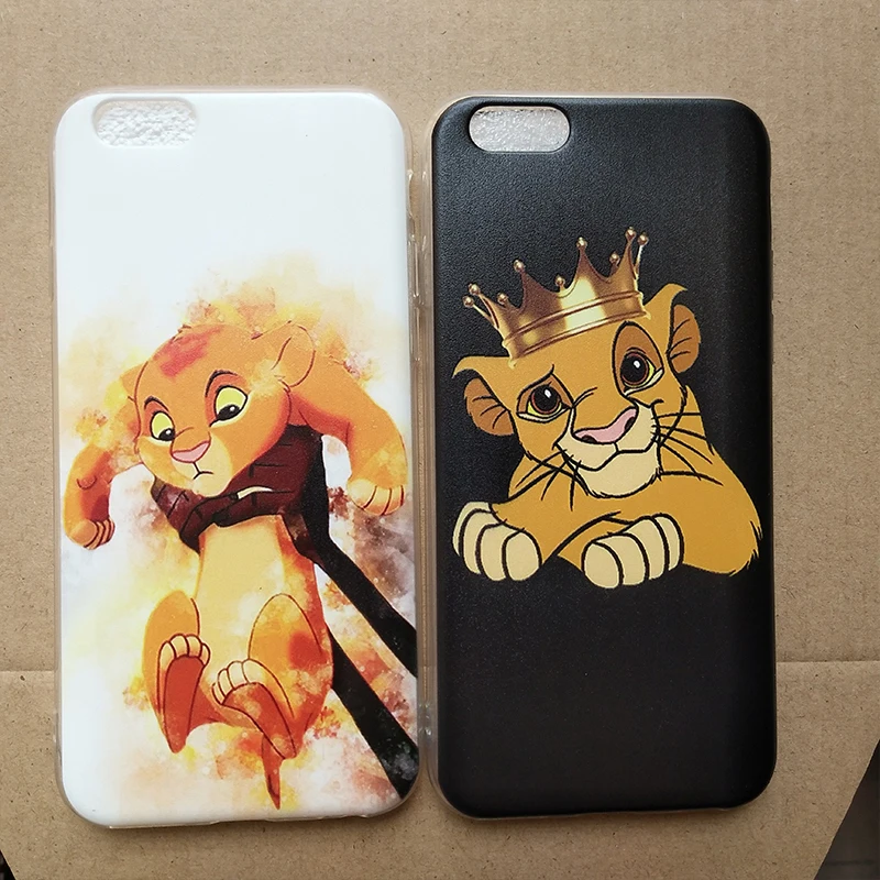 Мягкий силиконовый чехол OUTMIX с изображением короля льва для iPhone 6S 6plus 6 7plus 7 8 8plus 5 5S