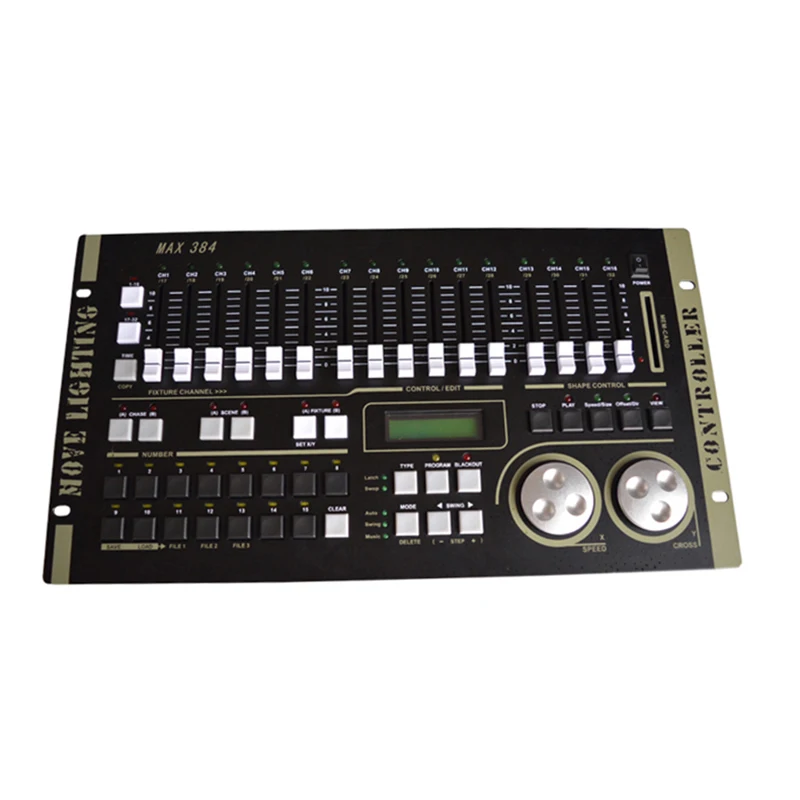 Max 384 DMX контроллер с встроенной программой Master консоль для XLR-3 Led Par Beam движущаяся