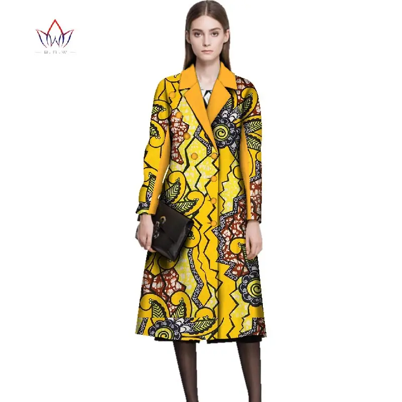 2020 одежда с Африканским принтом для женщин пальто отложным воротником из Анкары
