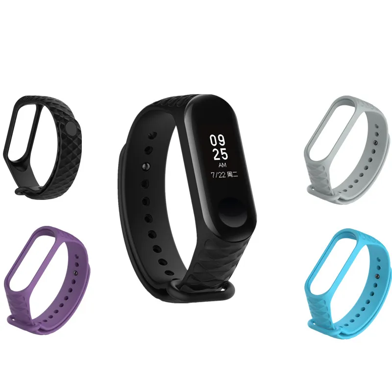 1 шт. силиконовый сменный резиновый ремешок для часов Xiaomi Mi Band 3|Смарт-аксессуары| |