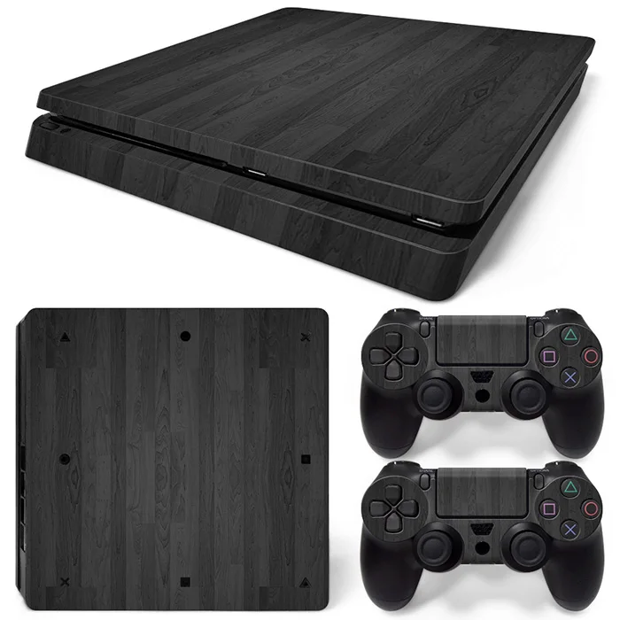 Деревянный дизайн для PS4 тонкая консоль и контроллеры наклейки для ps4 тонкая кожа Наклейка для ps4 тонкая виниловая наклейка - Цвет: 0676