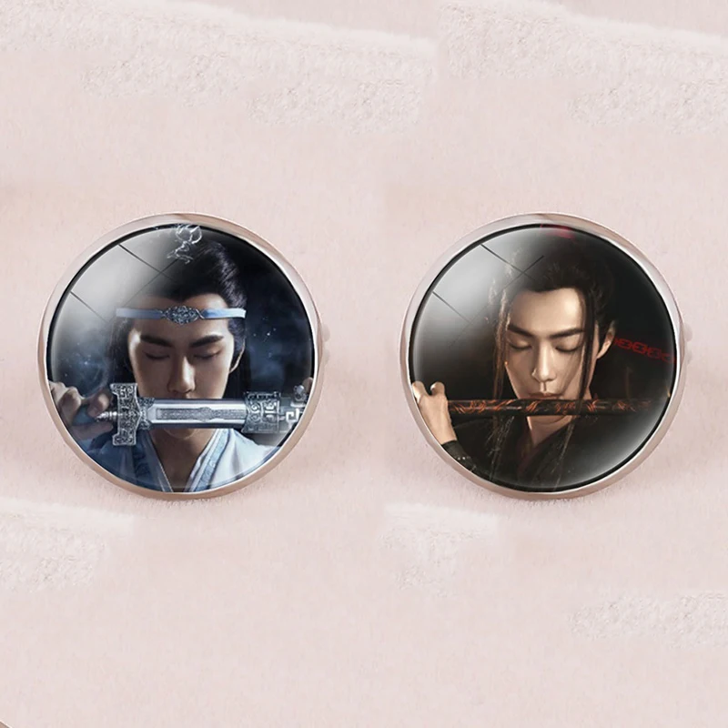 Стеклянное кольцо Wei WuXian Lan WangJi CHEN QING LING незакрытое Xiao Zhan Wang Yibo регулируемое