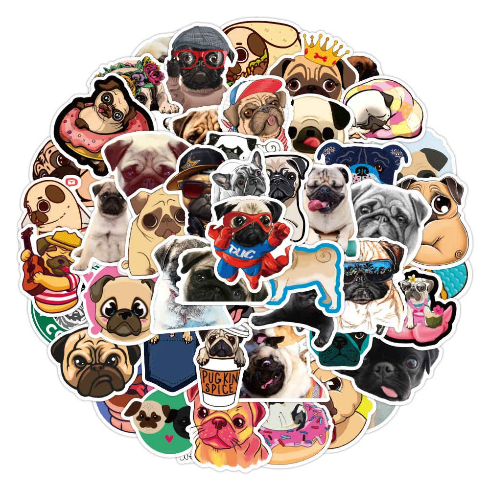 

10/30/50PCS Cartoon Shar Pei Dog Stickers Motorcycle Luggage Guitar Phone Skateboard Graffiti Cute Decal Waterproof Sticker Toys
