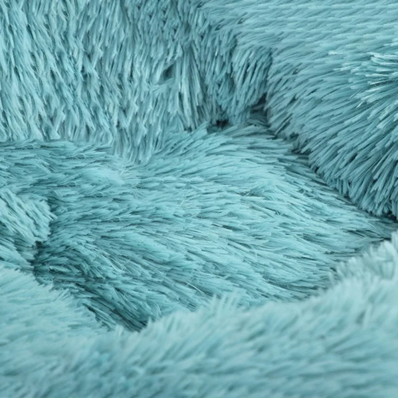 Милая кровать для кошки теплая собаки роскошное украшение с бантом пушистый