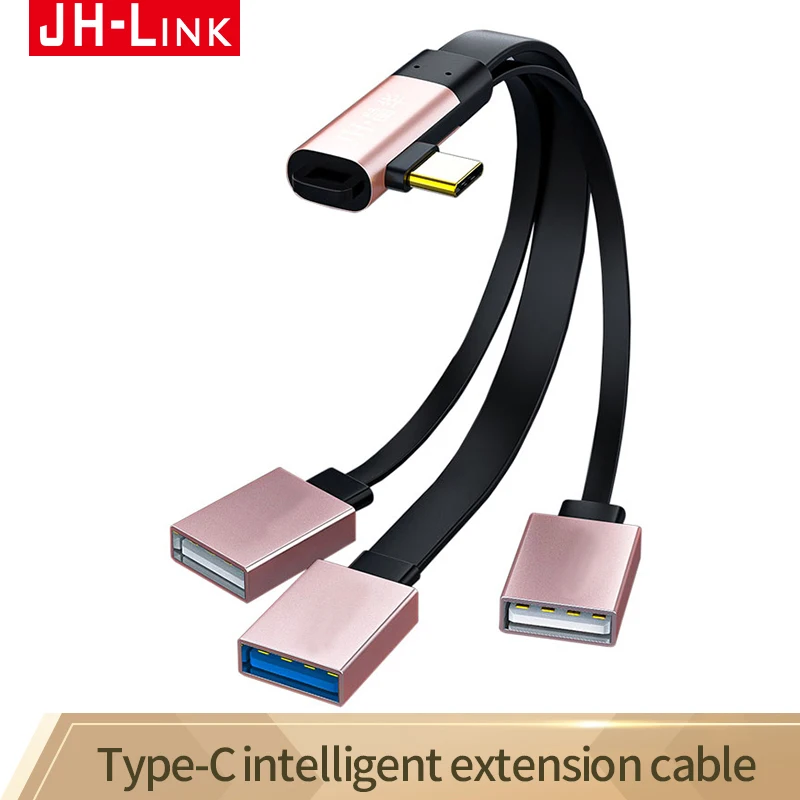 

JH-LINK Metal USB3.1 Type-C USB-C OTG Cable Male to USB3.0 Type-A Female Adapter