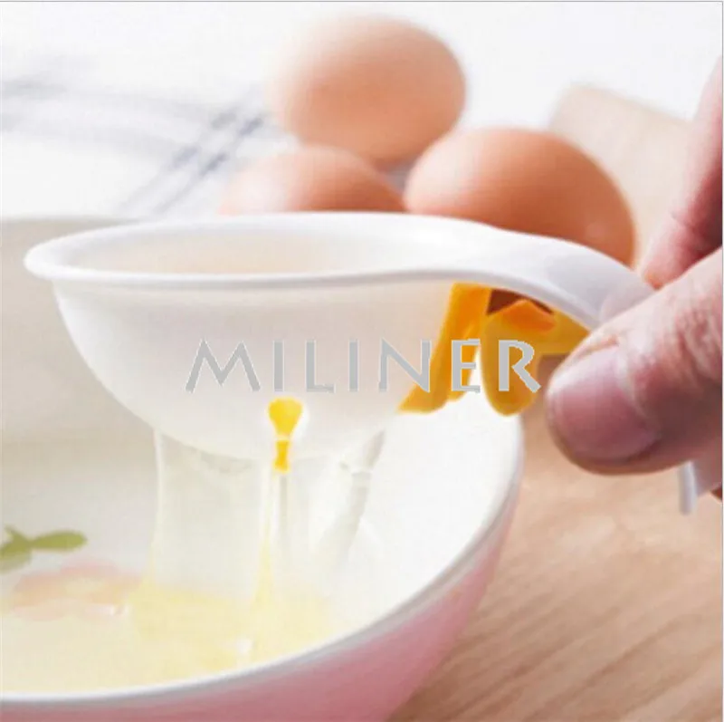 Мини Яичный желток Белый сепаратор с силиконовым держателем Эко дружественных
