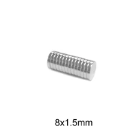 20500pcs 8x1 5 mm thin circular small search magnet strong 8mmx1 5mm n35 neodymium magnet disc 8x1 5mm permanent magnet 81 5