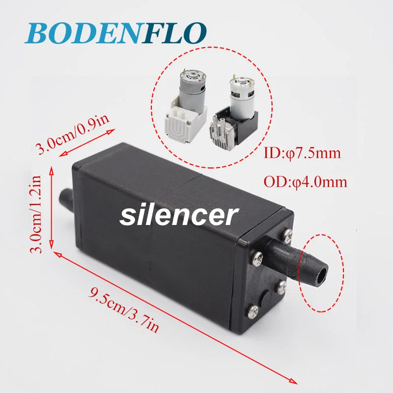 Микро воздушный вакуумный насос глушитель уменьшает шум и низкий звук - купить по