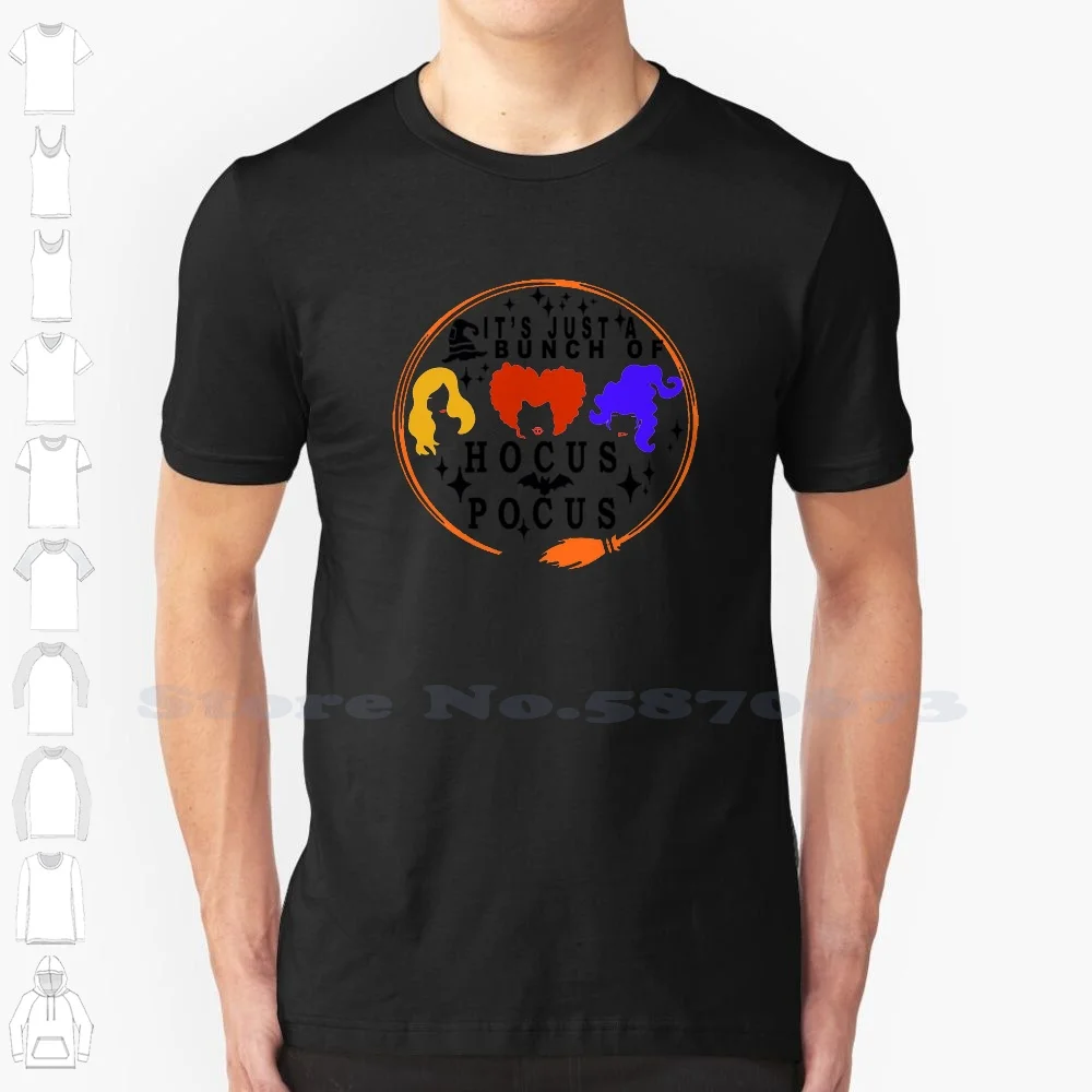 

Halloween Black White Tshirt For Men Women Halloween 2 Movies For Women Hocuspocus Movies Halloween Its Just A Bunch Of Hocus