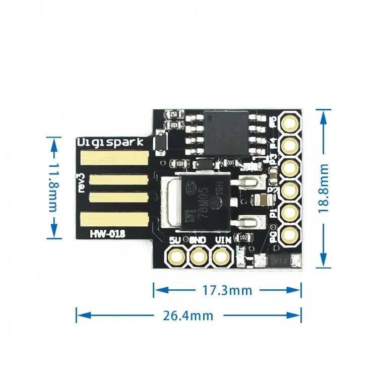 10pcs Digispark kickstarter development board ATTINY85 module for arduino usb | Электронные компоненты и