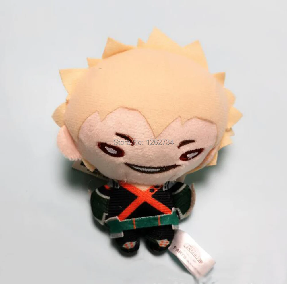 B BakugouKatsuki10cm 4-15 см My Hero Academy Bakugou Katsuki Todoroki Shoto Midoriya Izuku плюшевый брелок брошь значок с мешком фигурка игрушка TYQQ - Цвет: B BakugouKatsuki10cm