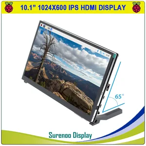 10,1 дюймовый 1024*600 HDMI-совместимый IPS TFT ЖК-модуль дисплей экран монитора USB емкостная сенсорная панель аудио для RaspBerry Pi