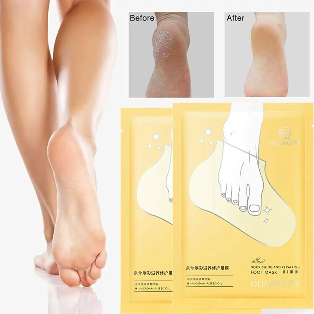 

Foot Mask Fruit Acid Foot Patch Exfoliating Foot Mask Pedicure Socks Remove Dead Skin Cuticles Moisturizing Tool Foot Care