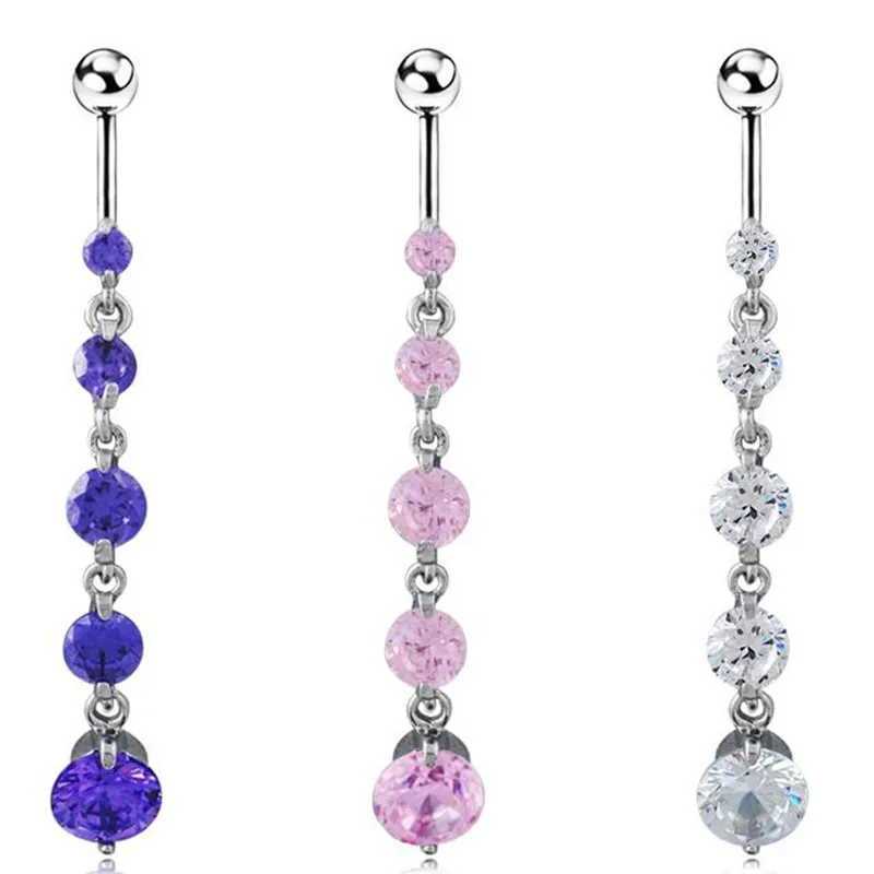 Женское кольцо с цепочкой розовое Кристальное серебряное цирконием|Украшения