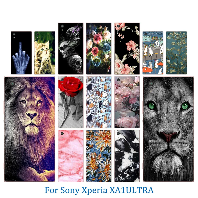 Чехол для Sony Xperia XA 10 Z5 XA1 XA2 Plus Ultra защитный чехол телефона с принтом розы задняя